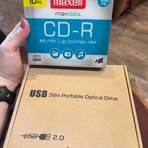 Maxell CD-R 10 Pack with USB Optical Drive